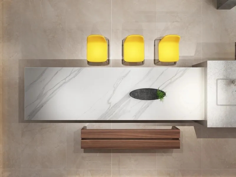 宏陶瓷砖1800x900mm铺贴效果图