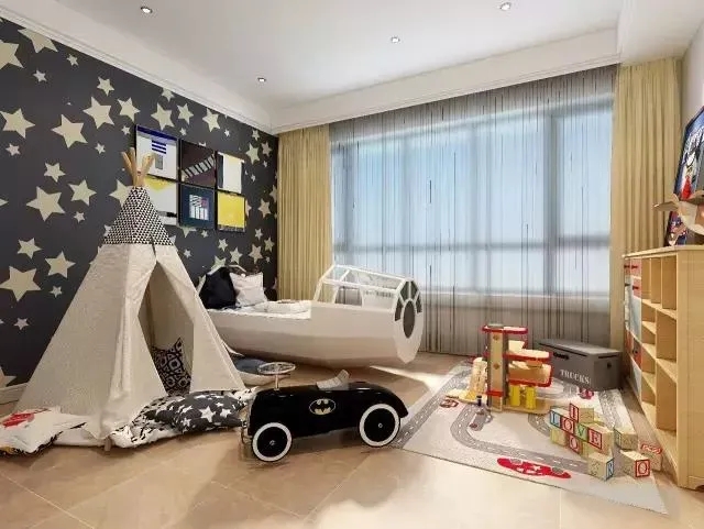 宏陶瓷砖米黄色调装修效果图