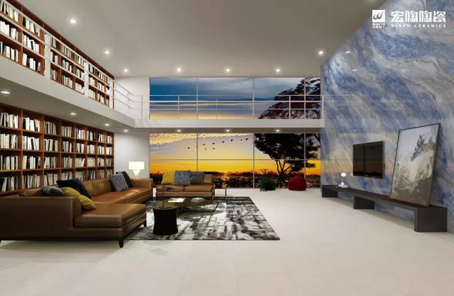 宏陶蓝色玫瑰瓷砖