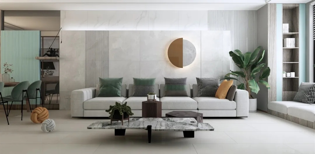 宏陶瓷砖客厅装修效果图