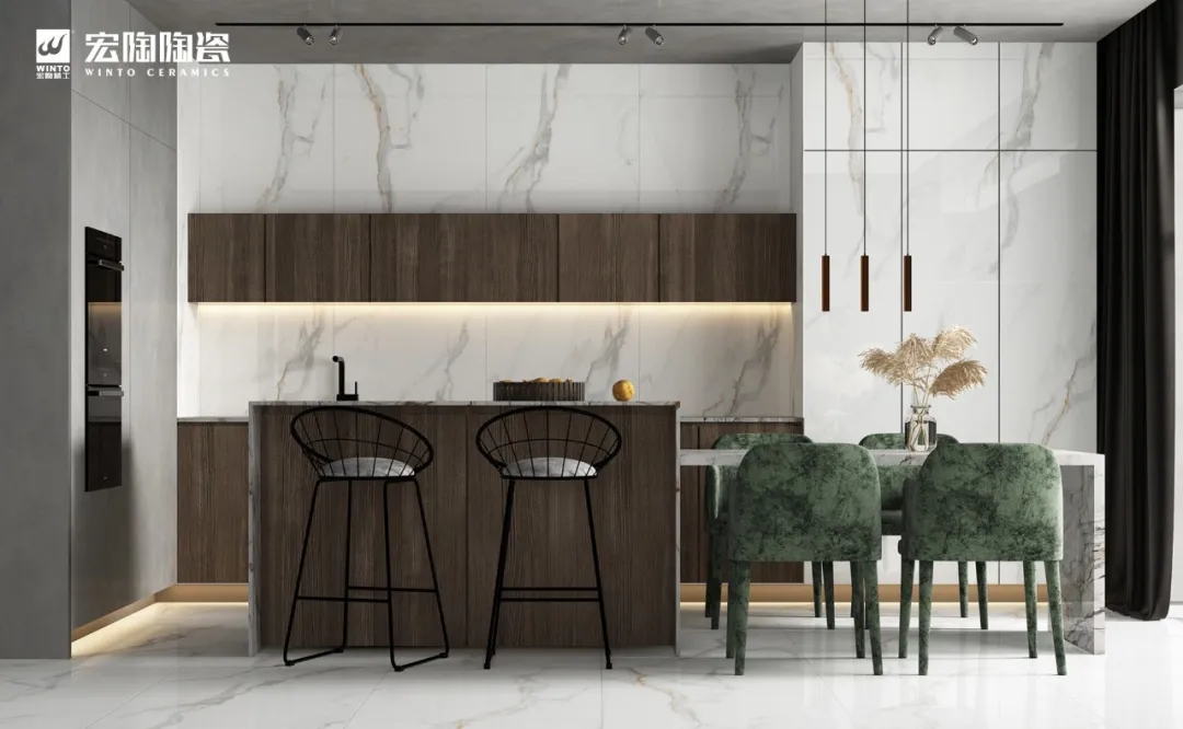 宏陶TPG80132白瓷砖地砖装修效果图