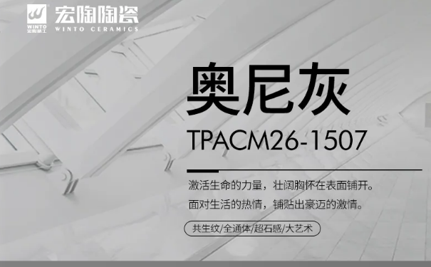 宏陶奥尼灰瓷砖地砖