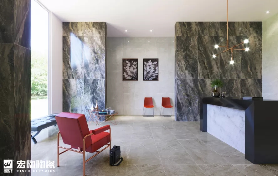 宏陶抛釉瓷砖和地砖效果图