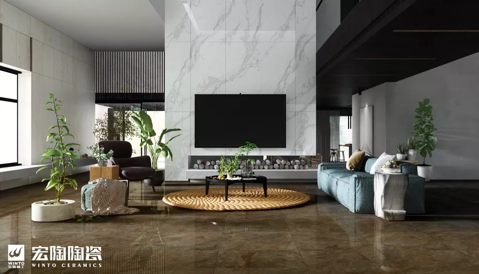 宏陶通体瓷砖和地砖效果图