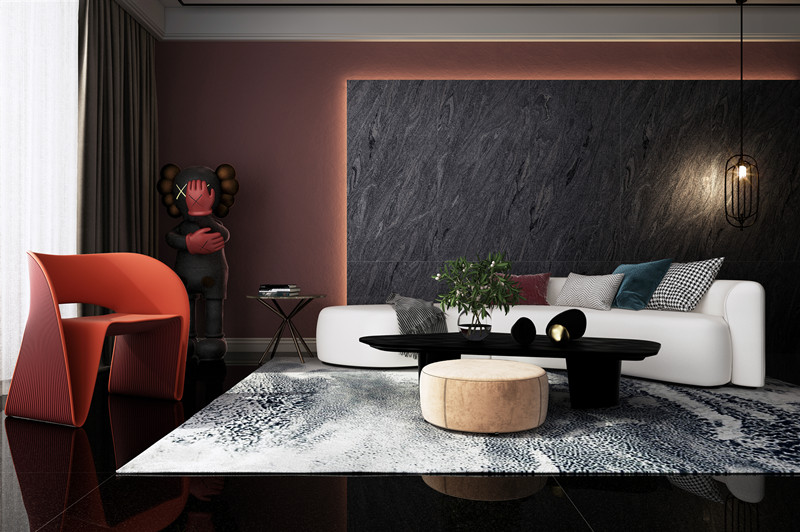 宏陶陶瓷大板背景墙装修效果图