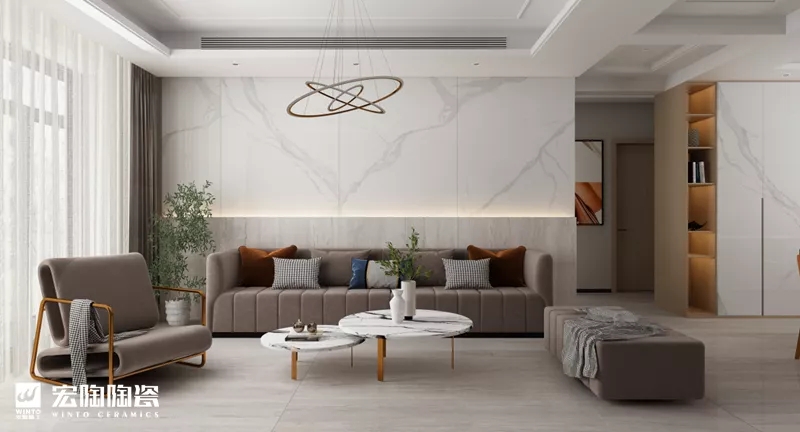 宏陶陶瓷岩板装修效果图
