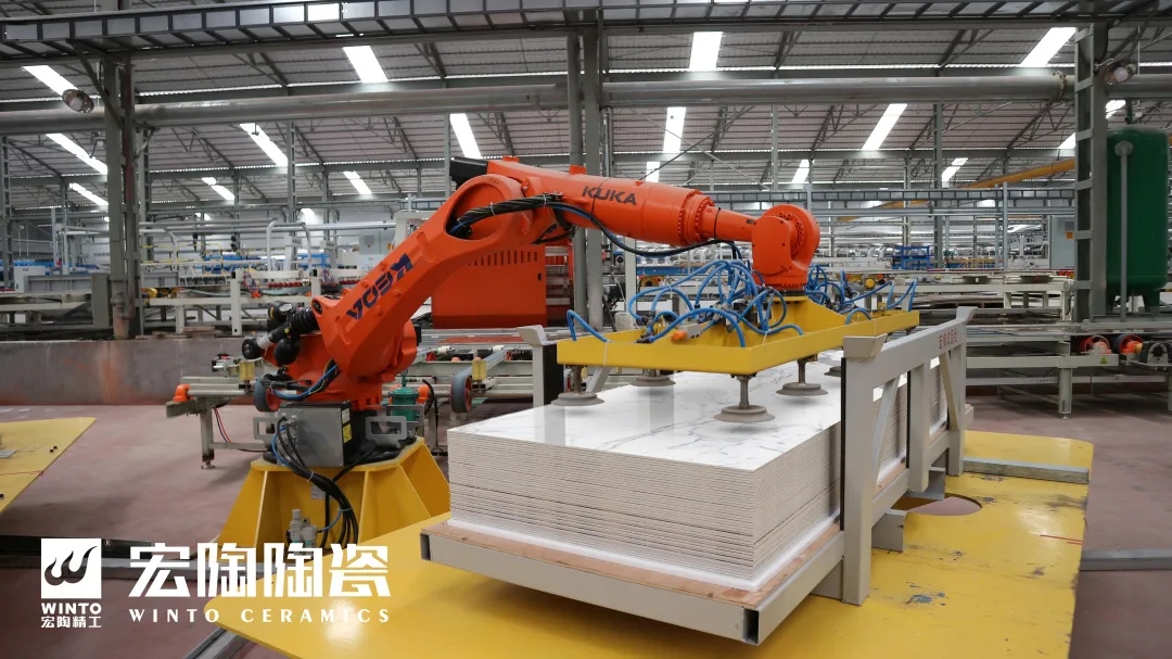 宏陶瓷砖地砖车间一角