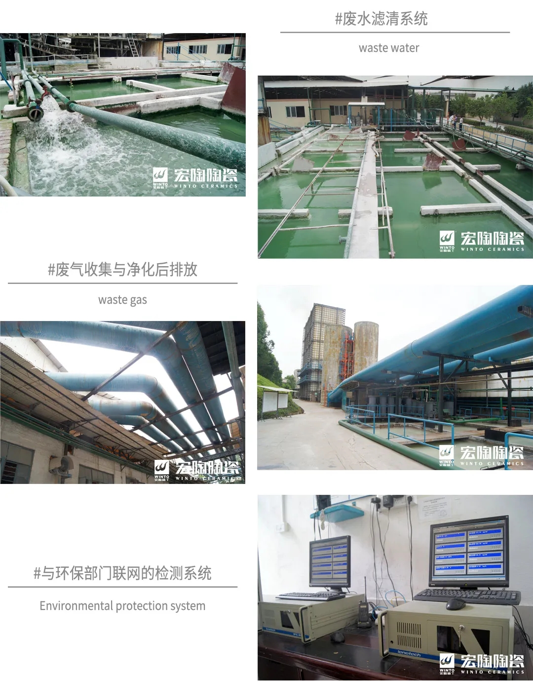 宏陶瓷砖地砖厂环保设备展示