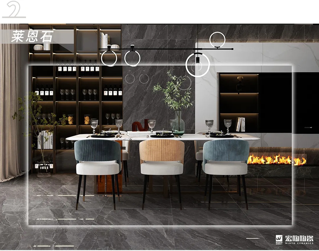 中式简约风格的瓷砖地砖餐厅装修效果图