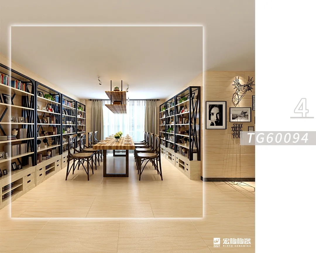 餐厅瓷砖地砖工业装饰风格效果图