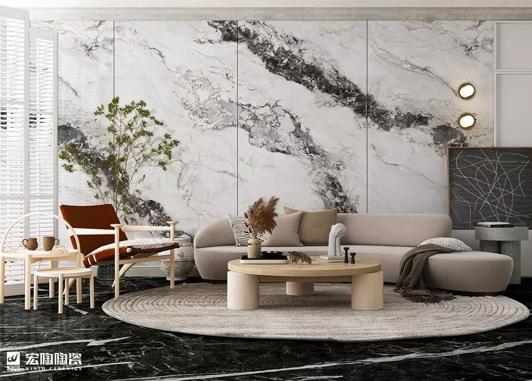 宏陶9-TPG2712A023ABC高山流水1200×2700×9mm瓷砖地砖装修效果图