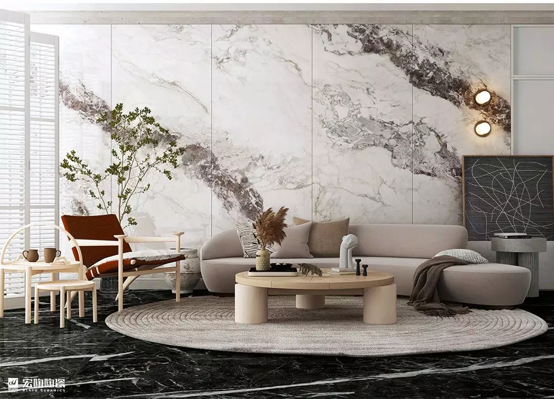 宏陶9-TPG2412J004ABC 沙罗黑瓷砖地砖装修效果图